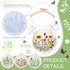 Magibeads 3 Sets Flower Leaf Water Soluble Embroidery Starter Kit Cross Stitch Patterns Crochet Kit with Embroidery Thread Fabric Instruction Knit...