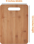 Bamboo Cutting Board, Wooden Kitchen Chopping Board for Food Prep, Chopping, Carving Meat, Fruits Vegetables, 12.5" x 9"...