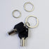 Flat Key Rings Key Chain Metal Split Ring 30pcs (Round 3/4 Inch, 1 Inch and 1.25 Inch Diameter), for Home Car Keys Organization, Nickel Plated Sil...