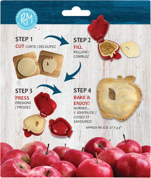 R&M International Pocket Pie Maker, Apple Shape, 5"...