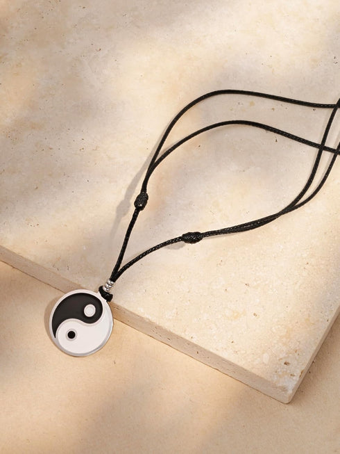 Sacina Gothic Yin Yang Pendant Neckace, Yin Yang Necklace, Gothic Necklace, Black Choker Necklace, Jewelry Gift for Women...