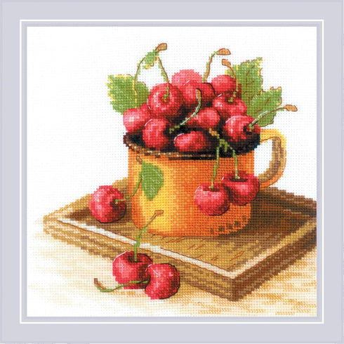 RIOLIS Counted Cross Stitch kit 2169 Ripe Cherry...