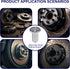 8-Pack Brake Disc Rotor Screws, 93600-06014-0H Rotor Brake Disc Stainless Steel Front and Rear Set Screws is Replacement for Honda, Acura, Hyundai...