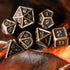 UDIXI 10mm Mini Metal DND Dice Set, 7-Die Small Metal Dice Portable Tiny Polyhedral RPG Dice for D&D Dungeons and Dragons Role Playing Games (Copp...