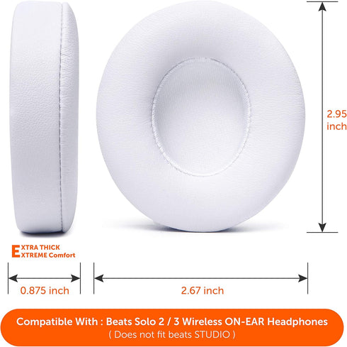 Wicked Cushions Replacement Ear Pads for Beats Solo 3 Wireless On Ear Headphones - Also fits Beats Solo 2 Wireless, Enhanced Noise Cancellation, I...