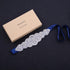 Wedding Sash Pearl Belt with Satin Ribbon Handmade Crystal Bridal Belt Thin for Women formal Evening Dress Accessories...