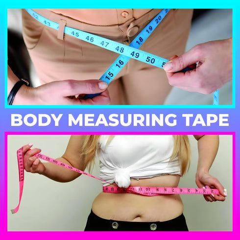 FM Mart Tape Measure, Soft Ruler Measuring Tape for Body Weight Loss, Fabric Sewing Tailor Cloth Vinyl Measurement Tape, 60-Inch Double Scale Rule...