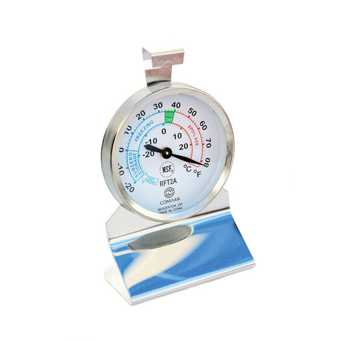 Comark RFT2AK Refrigerator/Freezer Thermometer Stainless Steel Construction, Grey...