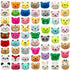 60 PCS Mini Animal Plush Toys Set Cute Small Animal Stuffed Toy Keychain for Party Favors Keychain Ornament for Goody Bag Easter Egg Stuffers Carn...