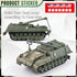 Army Tank and Army Men Toys Playset, 2pc 1:72 US Tank-4 Models & 10pc Toy Soldiers, Olive Drab Green WW2 Military Vehicle for Boys...
