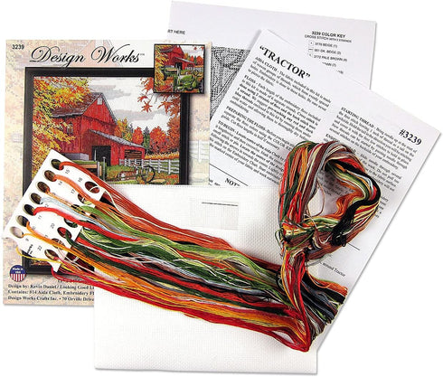 Design Works Crafts Tractor Counted Cross Stitch Kit...
