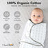 Mama Cheetah Organic Baby Swaddle Blanket, Adjustable Newborn Swaddle Sleep Sacks, Easy Swaddles for Boys and Girls 0-3 Months, Nursery Swaddling ...