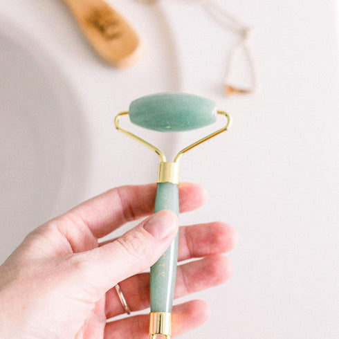 Beauty by Earth Jade Roller for Face - Face Massager Skin Care Tools with Small Eye Roller for Puffy Eyes, Face Care to Reduce Puffy Eyes, Facial ...