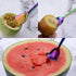 Yogurt Spoon, Stainless Steel Gelato/Ice Cream Spoon, Multi-color Fruit Spoon, Dessert Spoon, 6.4-inch, Set of 6...