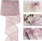 HUIHUANG Dusty Rose Wired Ribbon Crinkle Wire Ribbon 2.5 inch Wide Metallic Wired Wedding Ribbon for Gift Wrapping Basket Wreaths Bows Making Home...