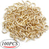 Aylifu Mini Ceiling Screw Hooks, 100 Pieces 1/2 Inch Cup Hooks Screw-in Hooks for Hanging Plants Mug Arts Decorations, Gold...