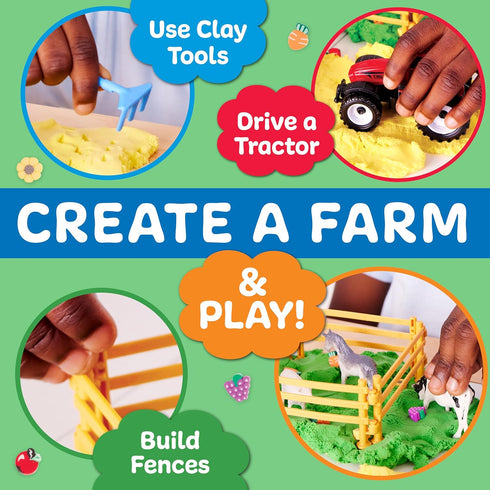 Creativity for Kids Sensory Pack: Farm, Sensory Toys for Toddlers 3-4+, Pretend Play Farm Animals Toys for Kids, Toddler Travel Toys and Activitie...