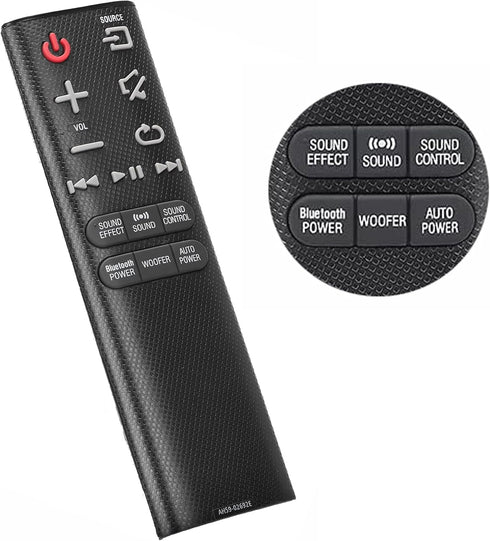 Replacement Remote AH59-02692E AH59-02692F for Samsung Soundbar and Samsung HW Series Soundbar Speaker System, Samsung J Series Sound Bar Home The...