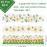 69Ft Spring Daisy Bulletin Board Border White Floral Flower Self-Adhesive Border Trim for School Classroom Chalkboard Office Party Decoration...