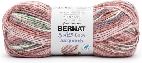 Bernat Softee Baby Jacquards Faded Blooms Yarn - 3 Pack of 4.2oz/120g - Acrylic - #3 DK (Light) - 287 Yards - Knitting, Crocheting & Crafts......
