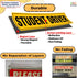 TOTOMO Student Driver Magnet for Car - Large 12"x3" Magnetic Reflective Vehicle Safety Sign for New Rookie Learner Drivers Removable Bumper Sticke...