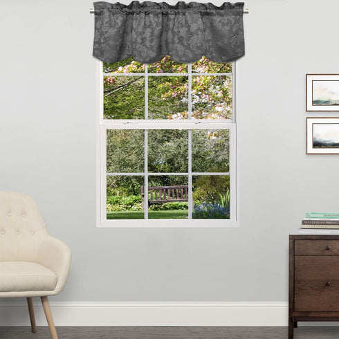 Sweet Home Collection Kitchen Window Curtain Tier, Swag, or Valance Treatment in Stylish and Unique Patterns and Designs for All Home Décor Flora ...
