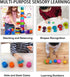 17 PCs Multicolor Nesting and Stacking Cups Set, Baby Bathtub Toys, Early Learning Educational Toys for Infants, Toddlers, Stacking Cups with The ...