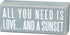 Primitives by Kathy 19111 Beach-Inspired Blue Box Sign, 6 by 2.5-Inch, and a sunset...