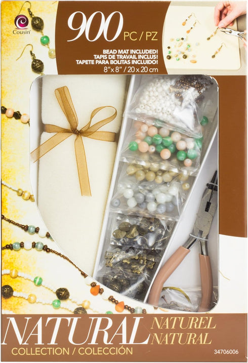 Cousin Jewelry Basics JB34706-006 Class in A Box Kit, Naturals Glass...