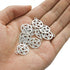 Ergonflow 100 Silver Tone Pentagram Charms Pendants (20x16mm)...