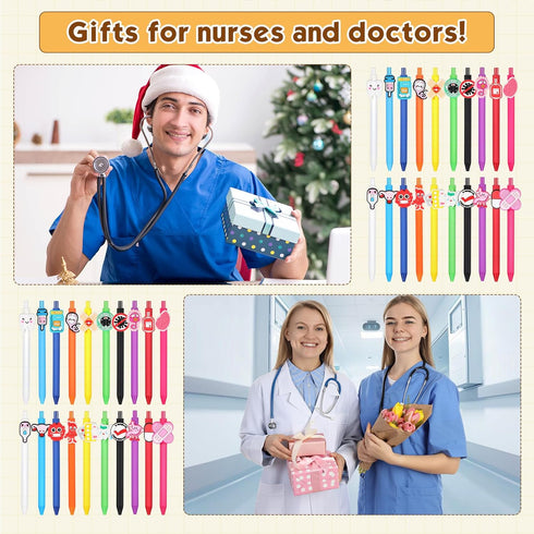 40 Pcs Nurse Pens Bulk Nursing Pens Set Cute Funny Pen School Nurse Office Decorations for Medical Assistant Workers Students Supplies Accessories...