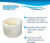 HQRP Wick Filter compatible with Walgreens 890-WGN 890WGN LEV320 HF212-UL Cool Mist Humidifiers, W889-WGN Replacement...