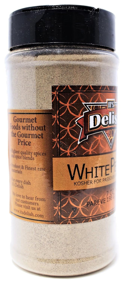 White Pepper by Its Delish (Ground, 7 Oz. Medium Jar)...