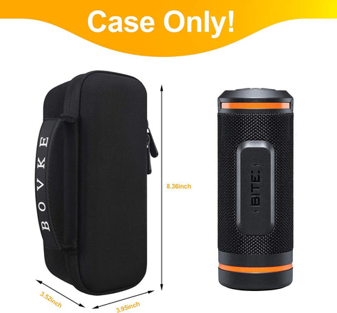 BOVKE Carrying Case for Bushnell Wingman 2 /Bushnell Wingman Golf GPS Bluetooth Speaker, Extra Mesh Pocket for Charging Cords and Accessories, Bla...