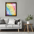 Posterizer 1 pcs-straight outa closet-fun rainbow colorful poster-Gay & LGBTQ Art-Typography Art-Gift for LGBTQ, Queer, Gay, Bi, Lesbian- UNFRAMED...