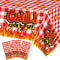 3Pcs Chili Cook Off Tablecloth Party Decorations,87x51In Plastic Chili Tablecloths Table Covers for Mexican Chili Buffet Baby Shower Party Holiday...