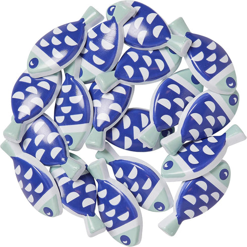 Blumenthal Lansing Company Blue Fish Buttons 18 Piece...