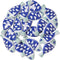 Blumenthal Lansing Company Blue Fish Buttons 18 Piece...