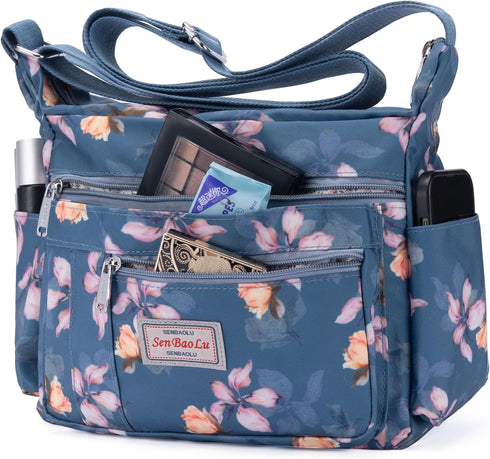 Women Shoulder Handbag Multiple Pockets Bag Ladies Tote Top Handle Satchel Crossbody Purse...