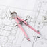 Mr. Pen- Professional Compass for Geometry, Pink, Extra Leads, Metal Compass, Compass, Compass Drawing Tool, Drawing Compass, Drafting Compass, Co...