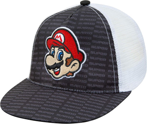 Nintendo Boys Super Mario Baseball Cap - Age 4-7 Black...