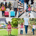 4 in 1 Toddler Harness Leash + Baby Anti Lost Wrist Link, Cute Child Safety Harness Tether, Child Walking Harness Wristband Assistant Strap Belt f...