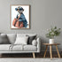 Posterizer 1 pcs-anthropomorphic penguin with clothes 1-Kids Room Art-Art for Animal Lovers-Decor for nursery toddlers kids room- unframed wall ar...