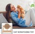ABOOFAN Cat Scratcher Toy with Sisal Ball Cats Scratching Rope Ball Interactive Rotatable Wood Pet Scratcher Toys Durable for Indoor Kitties to Gr...