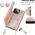 Bocasal Crossbody Wallet Case for iPhone 13 Pro Max with RFID Blocking Card Slot Holder, Magnetic Flip Folio Purse Case, PU Leather Zipper Handbag...