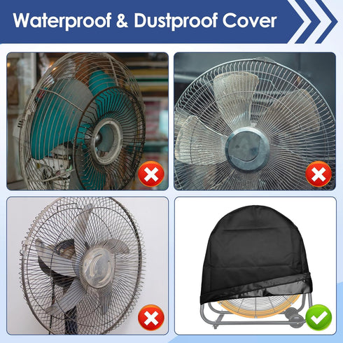 Industrial Heavy Duty Outdoor Floor Fan Waterproof Dustproof Cover...