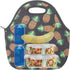 Neoprene Lunch Bag for Kids, Insulated Lunch Box Tote for Women Men Adult Teens Boys Teenage Girls Toddlers (Pineapple Black)...