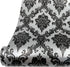 Yifely Retro Black Damask Furniture Paper Self-Adhesive Shelf Liner Light Grey Table Dresser Decor Sticker 17.7 Inch by 9.8 Feet...