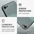 kalibri Hard Case Compatible with Apple iPhone SE (2022) / iPhone SE (2020) / iPhone 8 / iPhone 7 - Case with Card Slot PU Leather Design with TPU...