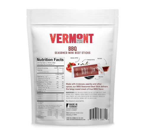 Vermont Smoke & Cure Abf Bbq Beef Sticks, 3 Oz...